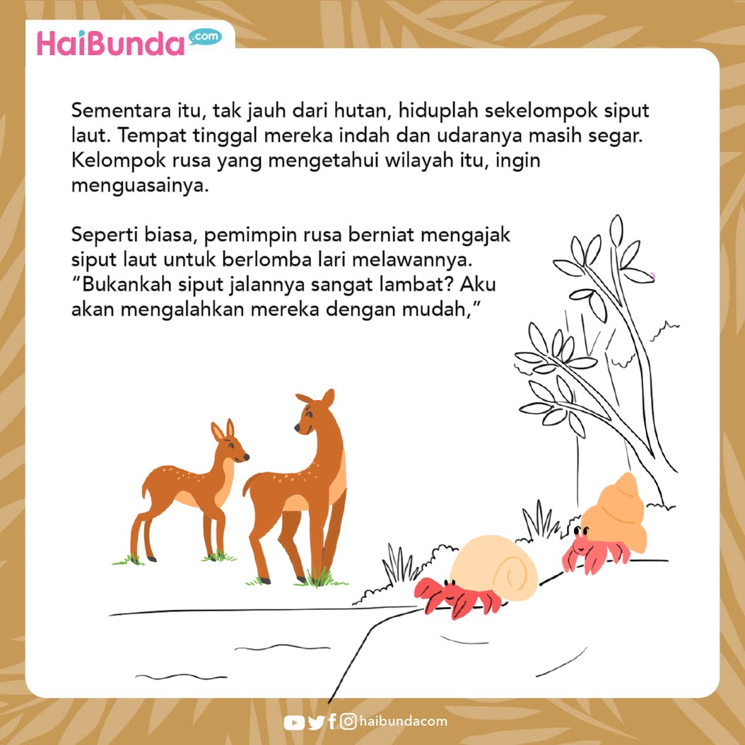 Dongeng Nusantara Rusa Tamak dan Kulomang