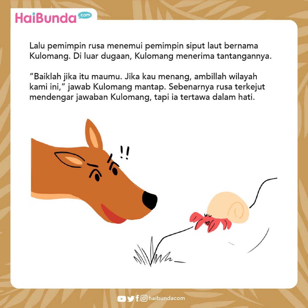 Dongeng Nusantara Rusa Tamak dan Kulomang