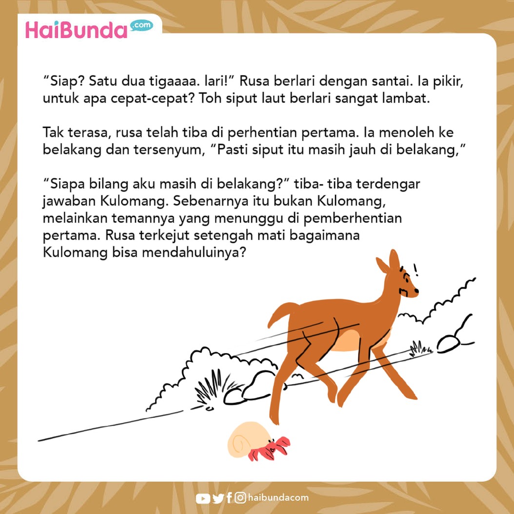 Dongeng Nusantara Rusa Tamak dan Kulomang
