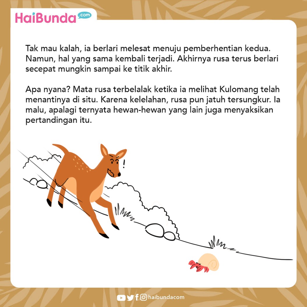 Dongeng Nusantara Rusa Tamak dan Kulomang
