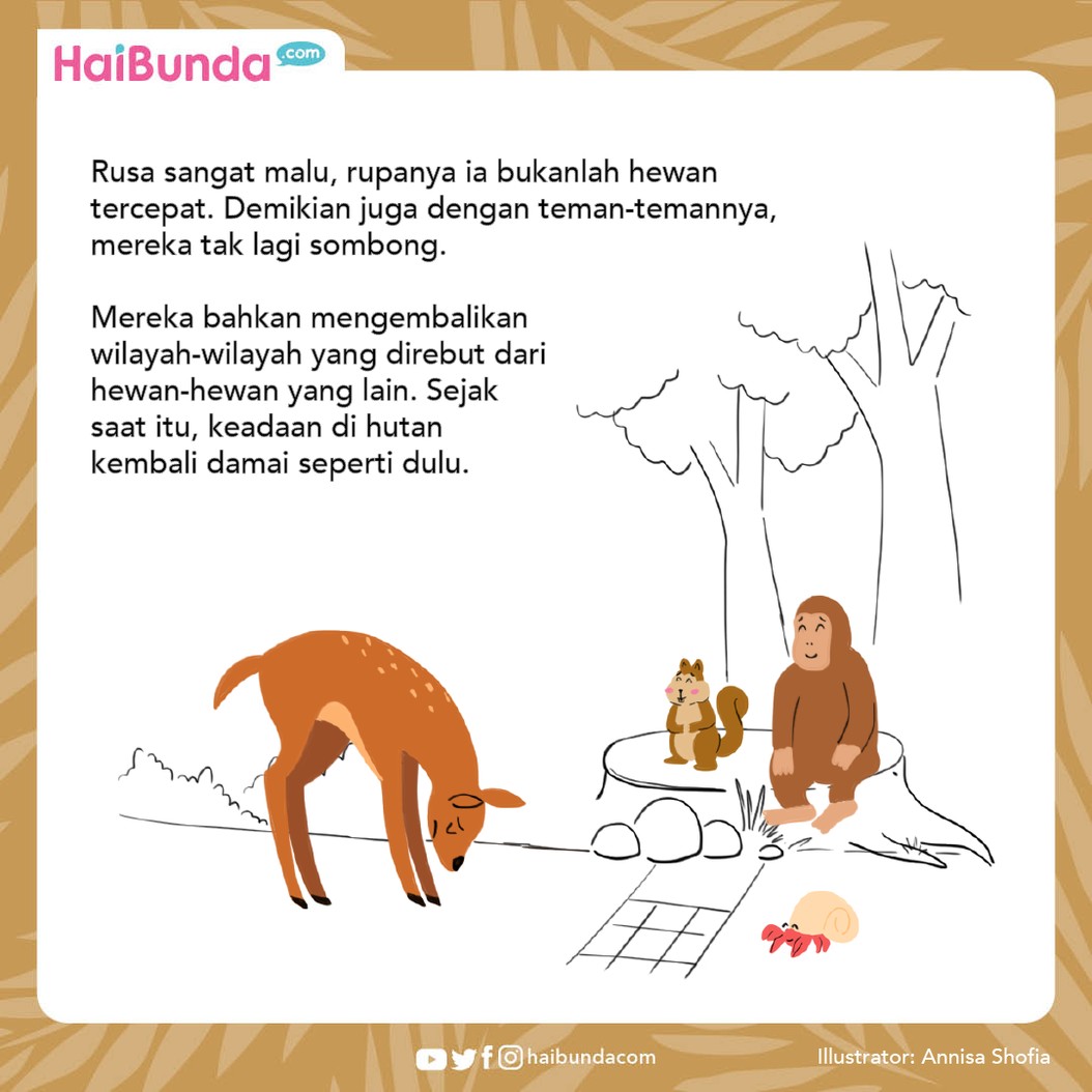 Dongeng Nusantara Rusa Tamak dan Kulomang