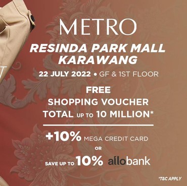 Belanja Hemat di METRO Resinda Park Mall Karawang Bisa Dapat Diskon
