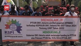 VIDEO: Buruh Desak Anies Banding Putusan PTUN