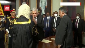 VIDEO: Ranil Wickremesinghe Dilantik Jadi Presiden Sri Lanka