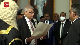 VIDEO: Ditolak Warga, Wickremesinghe Dilantik Jadi Presiden Sri Lanka