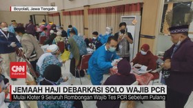VIDEO: Jemaah Haji Debarkasi Solo Wajib PCR