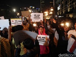 Penampakan Lautan Manusia di Citayam Fashion Week Sudirman