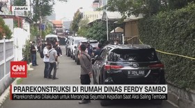 VIDEO: Prarekonstruksi di Rumah Dinas Ferdy Sambo