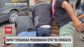 VIDEO: Empat Tersangka Penembakan Istri TNI Diringkus