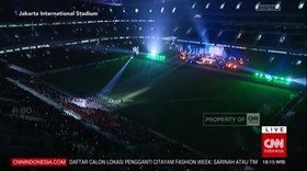 VIDEO: Indahnya Pertunjukan Laser di Grand Launching JIS