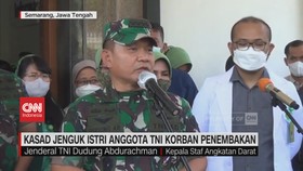 VIDEO: Kasad Jenguk Istri Anggota TNI Korban Penembakan
