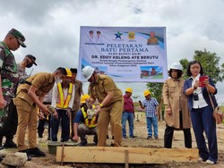 Bupati Dairi Groundbreaking Pembangunan Perpustakaan di Sidikalang