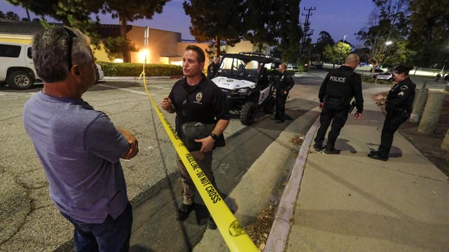 FOTO: Penembakan di Taman Los Angeles AS Diduga Gegara Ricuh Geng