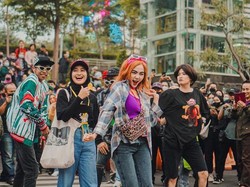 12 Potret Gaya Artis Tanah Air Tampil di Catwalk Citayam Fashion Week