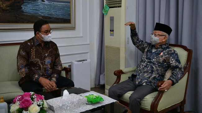 Wakil Presiden Ma'ruf Amin menyebut anggota KAHMI sebagai tokoh potensial dari mulai Anies, Mahfud MD, Akbar Tanjung hingga Jusuf Kalla.
