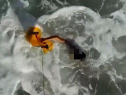 Nyaris Tenggelam di Laut, Remaja Ini Diselamatkan Drone