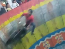 Motor Tong Setan Terlempar-3 Penonton Luka, Polisi Panggil Pemilik Wahana