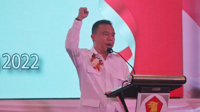 Ketua Harian DPP Partai Gerindra, Sufmi Dasco Ahmad, sesumbar partainya akan memenangkan pertarungan pada Pemilu 2024.