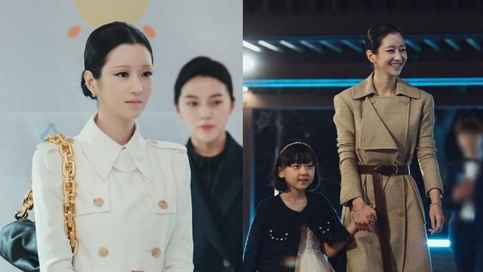 Sebagai seorang perempuan dari kelas atas, Lee La El selalu tampil on point setiap saat. Gaya berbusananya juga elegan bak seorang profesional. Salah satunya saat pakai long coat ketika hadir di acara bergengsi./ Foto: instagram.com/tvn.eve