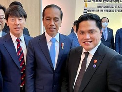 Ketika Shin Tae-yong Jumpa Jokowi dan Erick Thohir