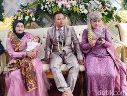 Viral di Medsos Istri Dampingi Suaminya Nikah Lagi Sambil Gendong Bayi