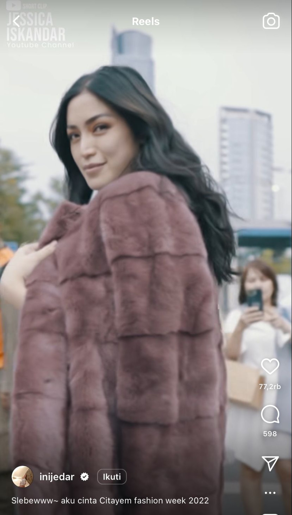 Jessica Iskandar Catwalk di Citayam Fashion Week