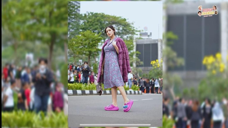 Jessica Iskandar Catwalk di Citayam Fashion Week