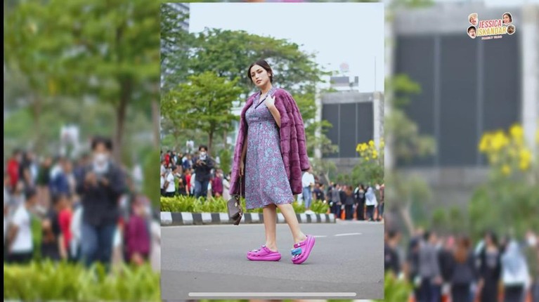 Jessica Iskandar Catwalk di Citayam Fashion Week Jessica Iskandar Catwalk di Citayam Fashion Week