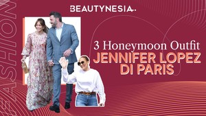 3 Outfit Jennifer Lopez Saat Bulan Madu Bersama Ben Affleck di Paris 