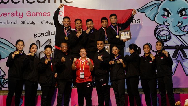 Tim Karate Indonesia menjadi juara umum pada ASEAN University Games yang berlangsung di Thailand.