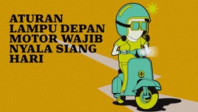 INFOGRAFIS: Aturan Lampu Motor Wajib Nyala Siang Hari atau Ditilang