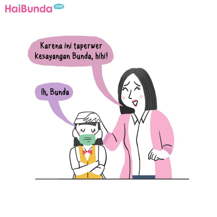 Komik Bunda: Taperwer Bunda, Huhuhu...