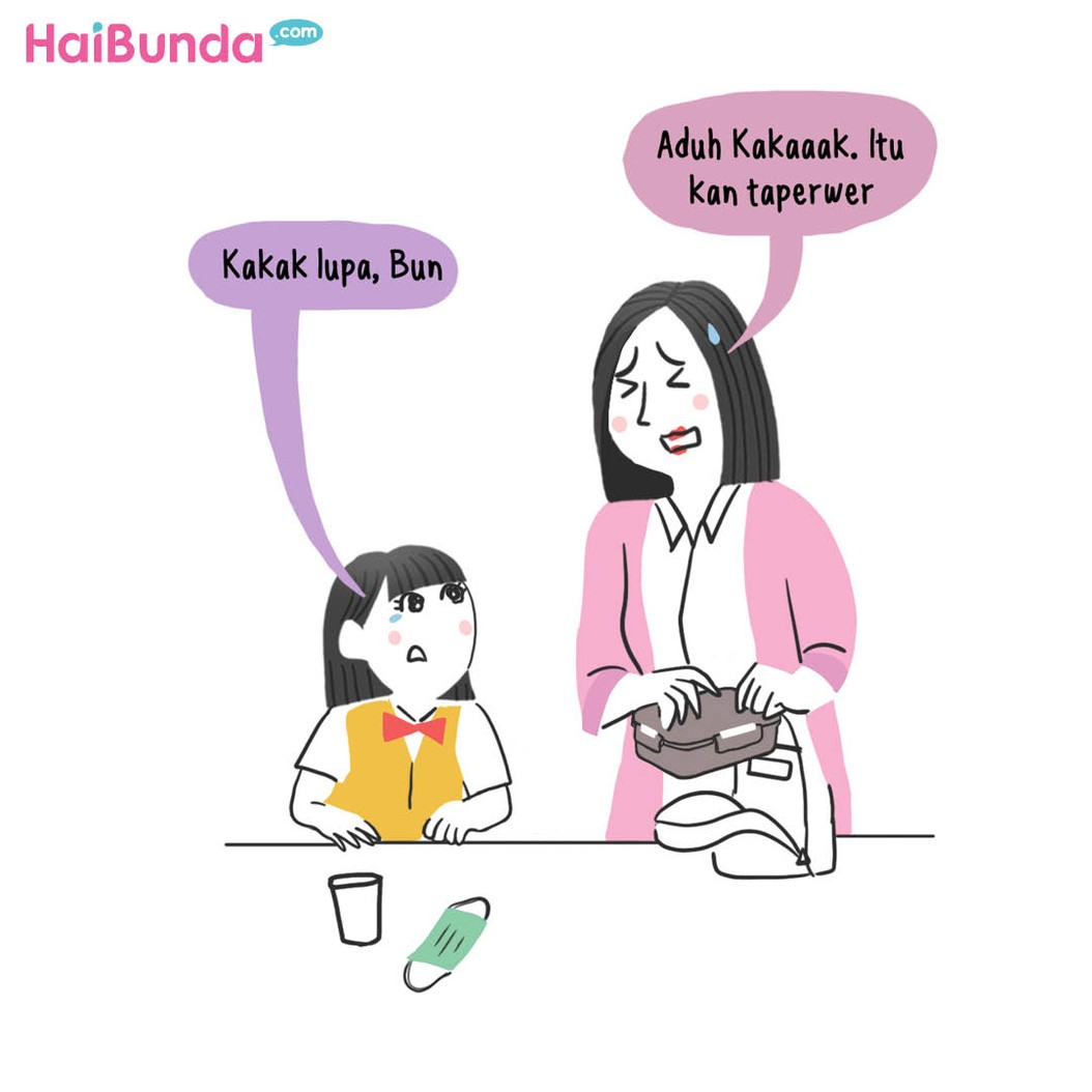 Komik Bunda: Taperwer Bunda, Huhuhu...