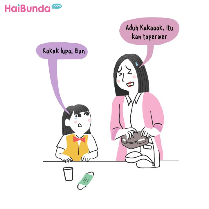 Komik Bunda: Taperwer Bunda, Huhuhu...