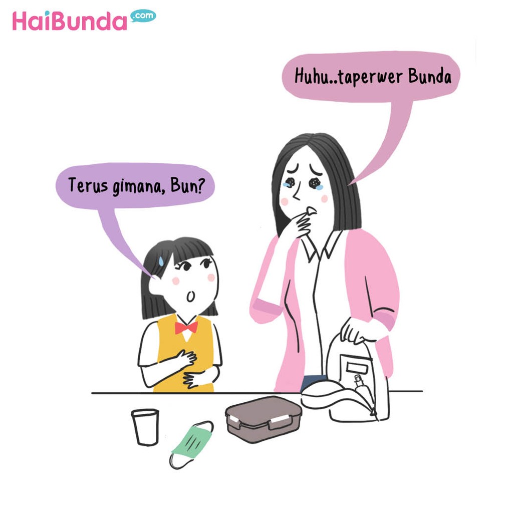Komik Bunda: Taperwer Bunda, Huhuhu...