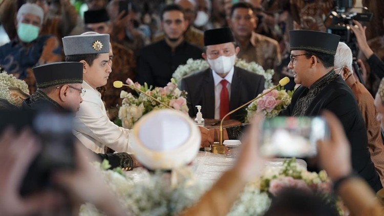 Potret Anies menikahkan putrinya Mutiara Annisa Baswedan dengan Ali Saleh Alhuraiby.