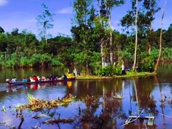 Fenomena Unik Pulau Begansar di Kapus Hulu, Bisa Bergerak Sendiri