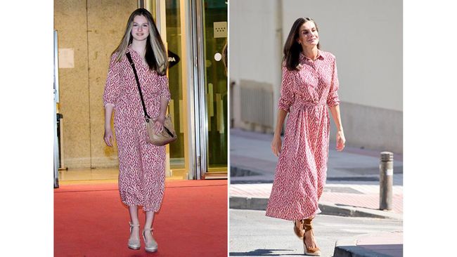 Ratu Letizia dari Spanyol dianggap meminjam baju putrinya, Leonor.