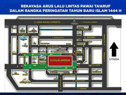 Ada Pawai Taaruf Tahun Baru Islam di Lamongan, Polisi Rekayasa Lalin