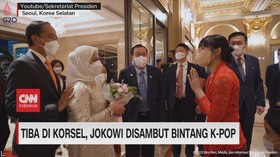 VIDEO: Tiba di Korsel, Jokowi Disambut Bintang K-Pop