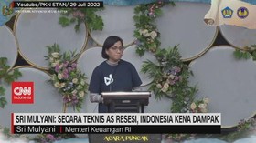 VIDEO: Sri Mulyani: Secara Teknis AS Resesi, Indonesia Kena Dampak