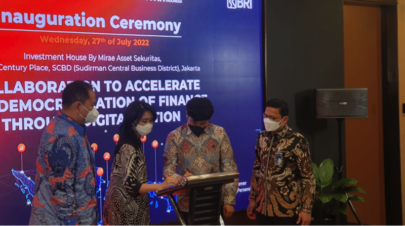 BRI dan Mirae Asset Sekuritas Perluas Cakupan Investasi Pasar Modal PT Bank Rakyat Indonesia (Persero) Tbk atau BRI terus mendukung perkembangan pasar modal di Indonesia.