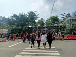 CFW Dukuh Atas Ramai Dikunjungi Warga Pagi Ini, Begini Suasananya