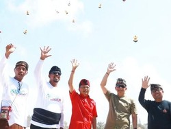 Ribuan Peserta Rebutkan Hadiah Rp 100 Juta Festival Layangan Bali 2022