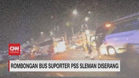 VIDEO: Rombongan Bus Suporter PSS Sleman Diserang