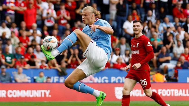 Pelatih Manchester City Pep Guardiola memberikan sederet alasan timnya kalah dari Liverpool pada pertandingan Community Shield 2022.