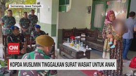 VIDEO: Kopda Muslimin Tinggalkan Surat Wasiat untuk Anak