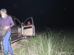 Heboh Mobil Tersesat di Tengah Sawah Daerah Jombang