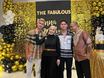 7 Potret Kejutan Verrel & Athalla di Ultah Ibunda, Venna Melinda Menangis Haru