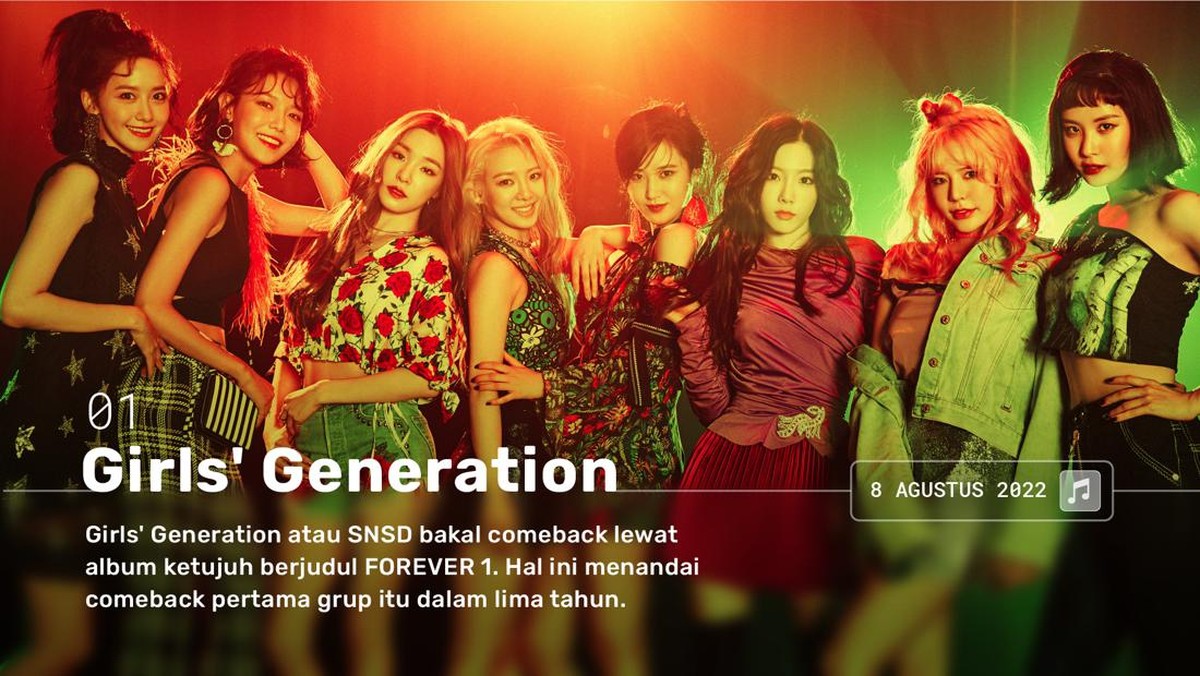 INTIP: 7 Idol K-Pop Comeback Agustus 2022